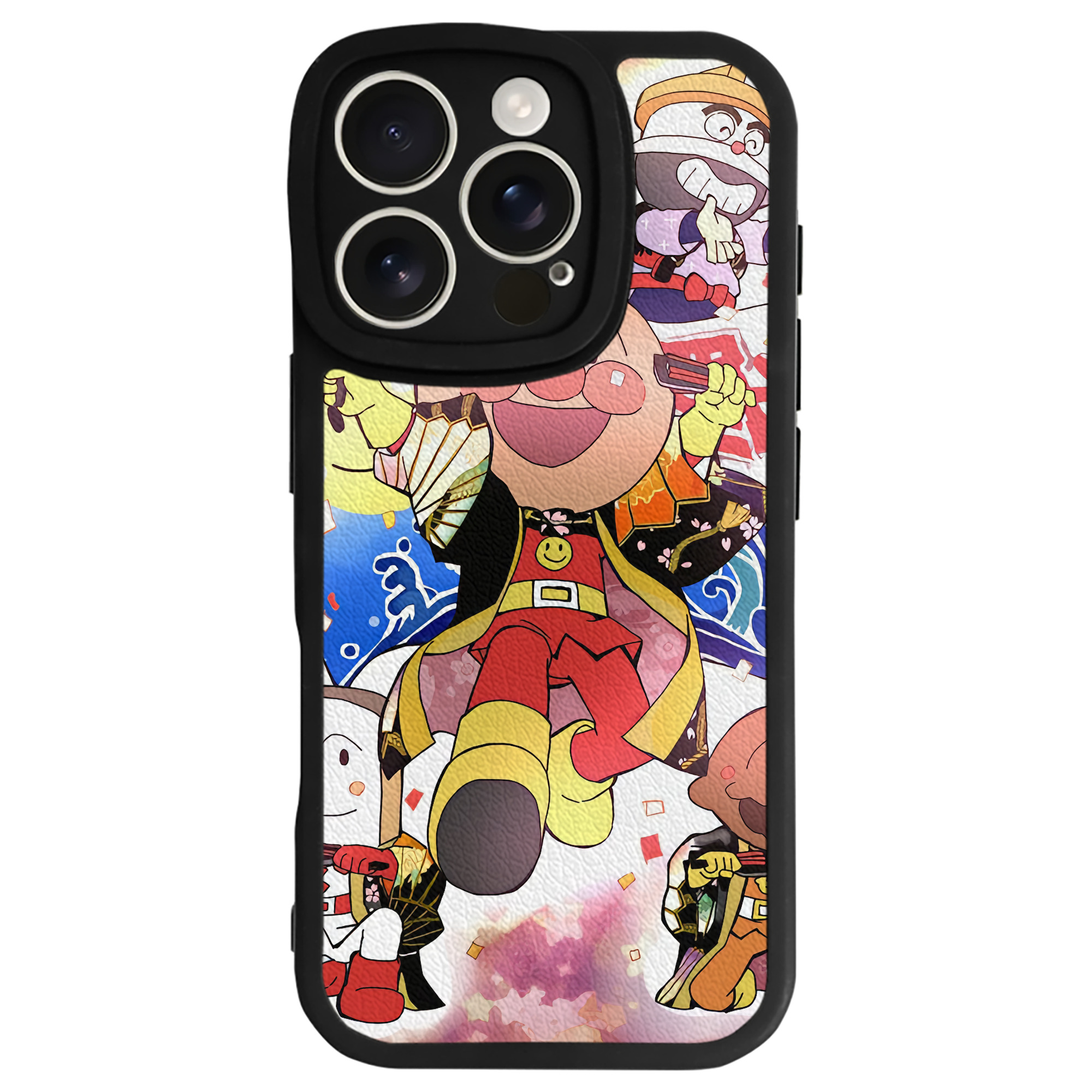 （画像用） アンパンマン Anpanman 【iPhone 16シリーズ対応】シリコンスマホケース（レザー調） 材質：シリコン